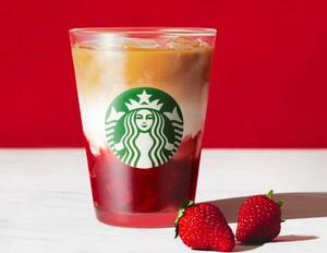 スターバックスコーヒージャパンの「ジョイフルメドレー 苺 ミルクティー」