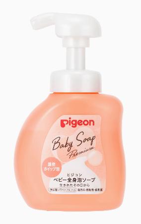 ピジョンの「ベビー全身泡ソープ 濃密ホイップ泡」