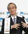 東京電力柏崎刈羽原発を巡る議論の在り方について語る花角英世知事=1月29日、県庁