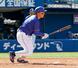 　３回、中日・福永が適時打を放つ＝横浜