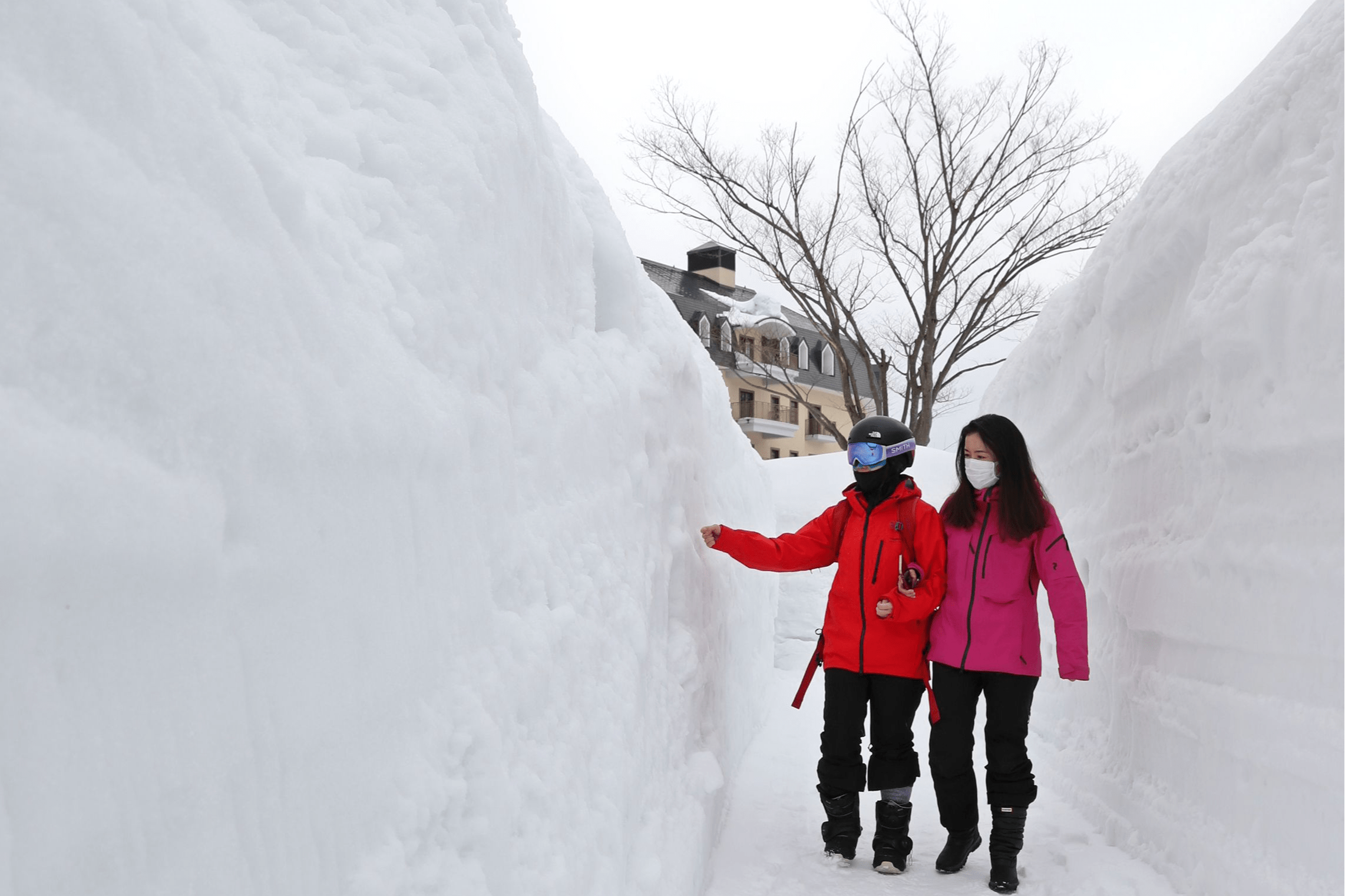 ３メートルの雪壁 楽しんで 新潟日報デジタルプラス