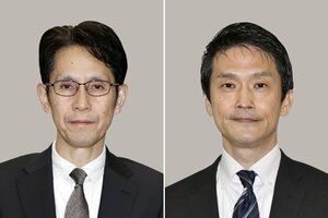 左から階猛氏、小川淳也氏