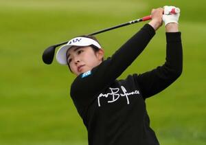 最終ラウンド、通算8アンダーで10位の山下美夢有=ダンドナルド・リンクス(共同)