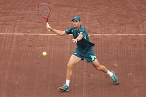 通算5勝目を挙げたトミー・ポール=5日(ゲッティ=共同)