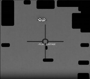 日本周辺で撮影され、白い輪郭の物体が不規則に動き回る様子が写った映像の一こま（米国防総省提供）