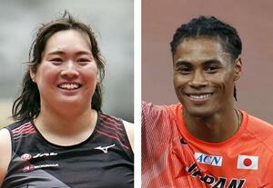 　北口榛花、中島佑気ジョセフ