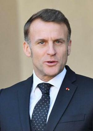 　フランスのマクロン大統領（ゲッティ＝共同）
