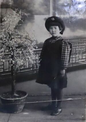 １９３９年、家族と共に中国へ渡った当時小学校１年生、西蒲区の野澤弘さん＝野澤弘さん提供