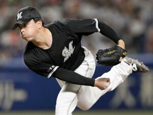 7回1失点と好投したロッテ・田中晴也=バンテリンドーム