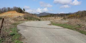 胎内市が生涯学習施設整備の基本計画案で建設候補地とする市有地=胎内市関沢