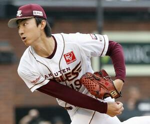 西武戦に先発し、6回1失点で4勝目を挙げた楽天・荘司=楽天モバイルパーク