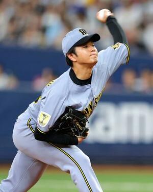 6回3失点で8勝目を挙げた阪神・高橋=京セラドーム