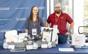 　競技団体を集めて実施された米国セーフスポーツ・センターの合同サミット（共同）