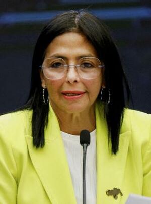 　ベネズエラのロドリゲス暫定大統領（ロイター＝共同）