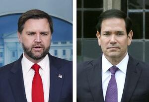 　バンス米副大統領、ルビオ米国務長官（いずれもゲッティ＝共同）