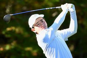 　第２日、通算８アンダーで首位の金子駆大＝太平洋クラブ御殿場