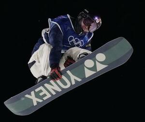 　男子ビッグエア決勝　ジャンプする木村葵来＝リビーニョ（共同）