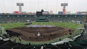 　第９８回選抜高校野球大会の開会式リハーサル＝甲子園