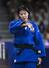 女子７０キロ級敗者復活戦でスペイン選手に敗れ、引き揚げる新添左季＝パリ（共同）