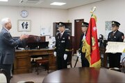 刈羽村消防団に41年ぶり「表彰旗」！2025年度で県内唯一、全国大会の出場実績など評価