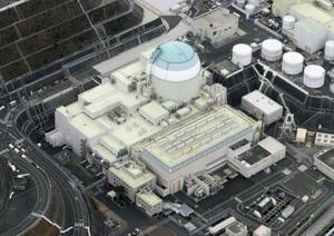 四国電力伊方原発3号機=2023年12月、愛媛県伊方町(共同通信社ヘリから)