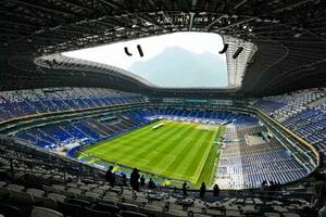 チュニジア戦が行われるモンテレイ競技場=モンテレイ(共同)