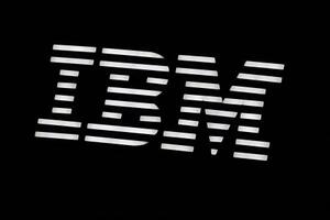　米ＩＢＭのロゴ＝１２日、カナダ・バンクーバー（ロイター＝共同）