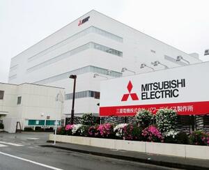 三菱電機が新設したパワー半導体の新工場=15日午前、福岡市西区