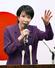 　自民党総裁選に向けた集会で、支持を訴える高市前経済安保相＝２６日、名古屋市