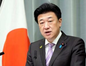 　記者会見する木原官房長官＝２８日午前、首相官邸