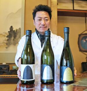 ラベルデザインを一新した越銘醸の日本酒「山城屋」