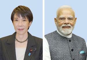 　高市早苗首相、インドのモディ首相