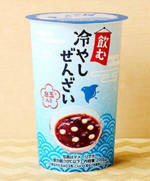 　ローソンの「飲む冷やしぜんざい」