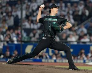 　ロッテ戦に先発した日本ハム・達＝ＺＯＺＯマリン
