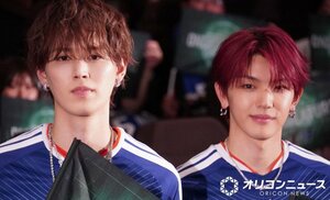 サッカー日本代表から学んだ“チームワーク”について語ったJI BLUE(左から)白岩瑠姫、高塚大夢 ※高=はしごだか (C)ORICON NewS inc.