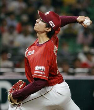 ソフトバンク戦に先発した楽天・荘司=みずほペイペイドーム