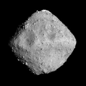 探査機はやぶさ2が撮影した小惑星リュウグウ(宇宙航空研究開発機構、東京大など提供)