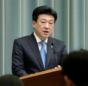 　記者会見する木原官房長官＝１９日午前、首相官邸