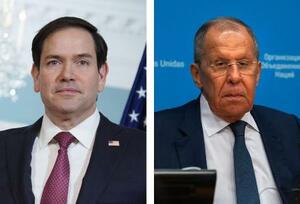 ルビオ米国務長官、ロシアのラブロフ外相(いずれもゲッティ=共同)
