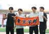 男子400メートルリレーで優勝した東京学館=デンカビッグスワン