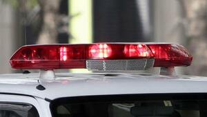 　警察車両の赤色灯