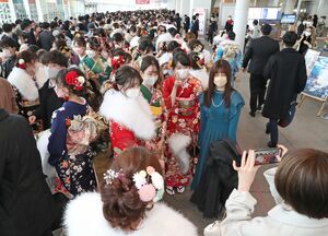 新潟市の今年の成人式会場