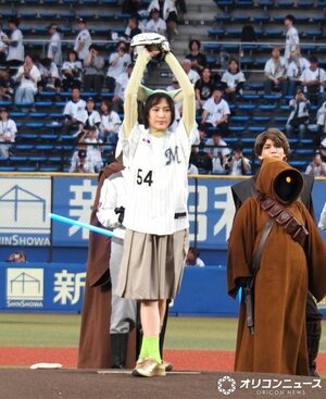 『STAR WARS NIGHT』でセレモニアルピッチを行った恒松祐里 (C)ORICON NewS inc.