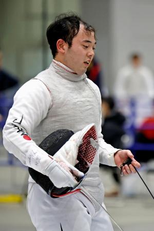 決勝トーナメント3回戦 イタリア選手に敗れた永野雄大=北九州メッセ