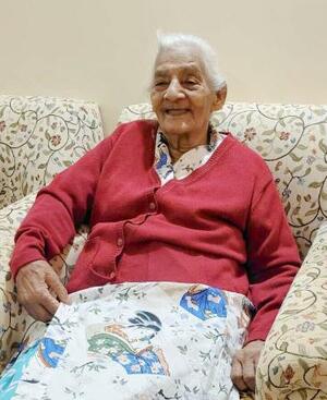 死去したアシャさん。「朝子」という日本名を持ち、インド独立の志士とも言われる=2024年7月、インド・パトナ(共同)