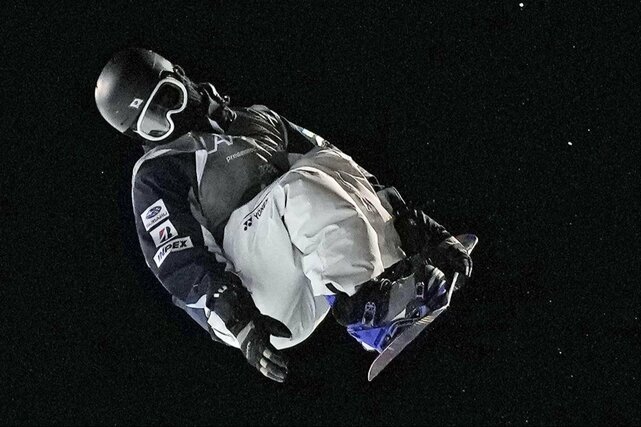 ハーフパイプ第５戦で男子１０位の山田琉聖＝ラークス（共同）