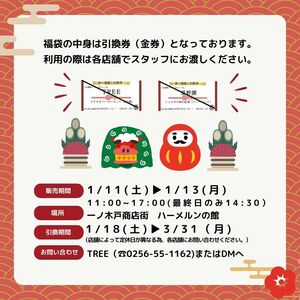 一ノ木戸商店街の「食の福袋」販売のチラシ(TREE提供)