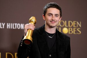 ティモシー・シャラメが「第83回ゴールデングローブ賞」主演男優賞（ミュージカル・コメディ部門）受賞（写真提供：カルティエ）