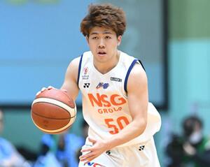 徳島－新潟　チーム最多の１７得点を挙げた長尾光輝（新潟アルビレックスＢＢ提供）