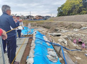 新発田城跡現地説明会=新発田市大手町4
